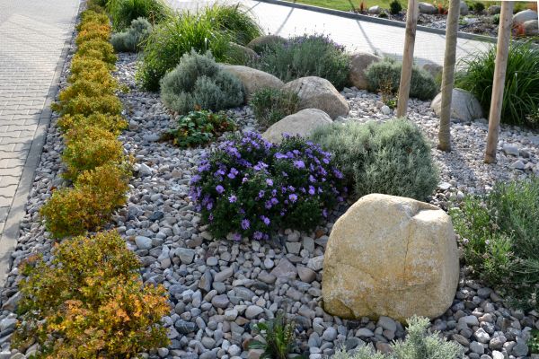 Decorative Rock Installation in Bainbridge Island